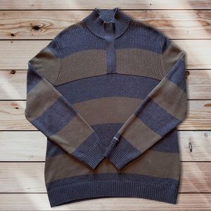 DKNY Khaki & Gray Sweater